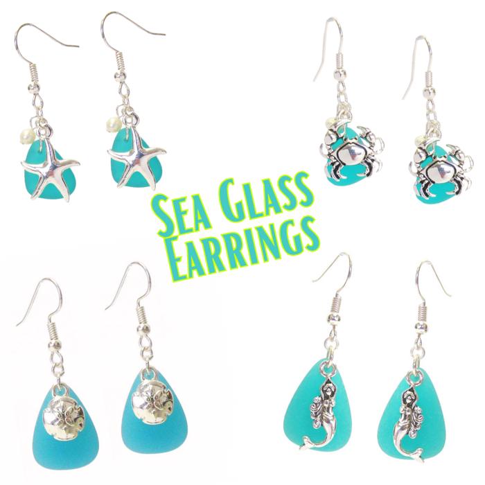 Beautiful Sea Glass Earrings