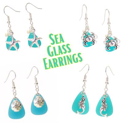 Beautiful Sea Glass Earrings