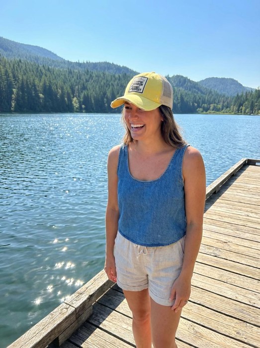 Sunrise Sunburn Sunset Repeat Trucker Hat Yellow