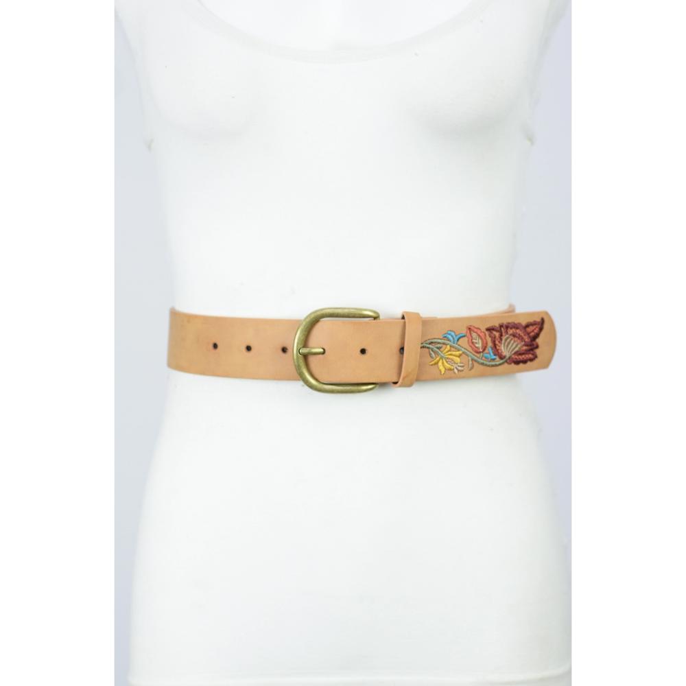 Sassy Boho Floral Embroidered Belt