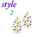  SUPER CUTE MARDI GRAS EARRINGS