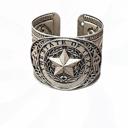  Silver Western State of TEXAS Star Cuff Bracelet