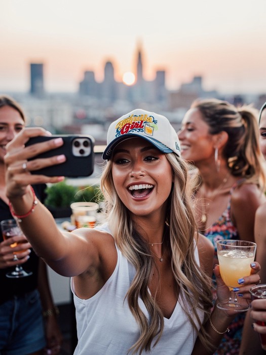 Tequila Girl 3D Stitched Adjustable Hat