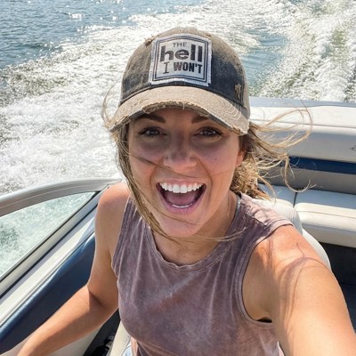 THE hell I WON'T TRUCKER HAT