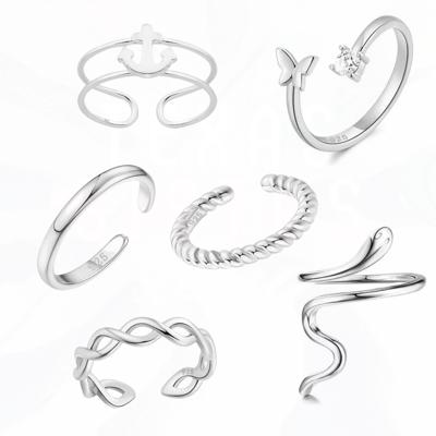 Sterling Silver Toe Rings - Many Styles