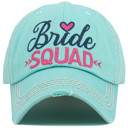 Bride Squad - Turq Bride & Bride Squad Hats -Many Styles