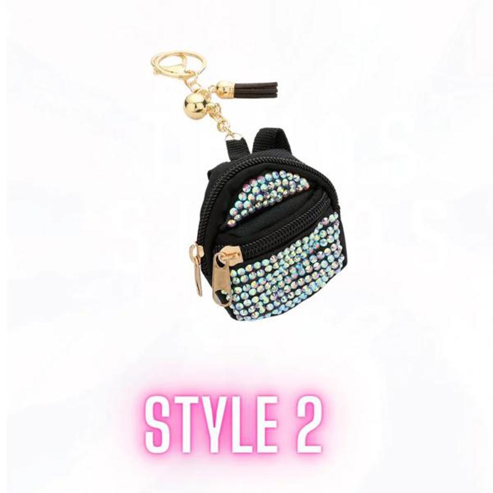 Mini Bling Backpack Keychains - Great Stocking Stuffers!