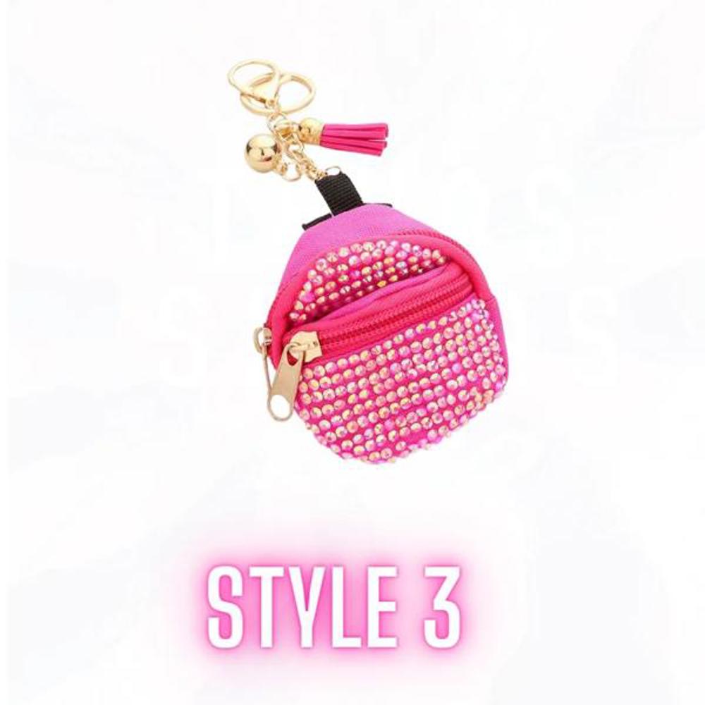 Mini Bling Backpack Keychains - Great Stocking Stuffers!