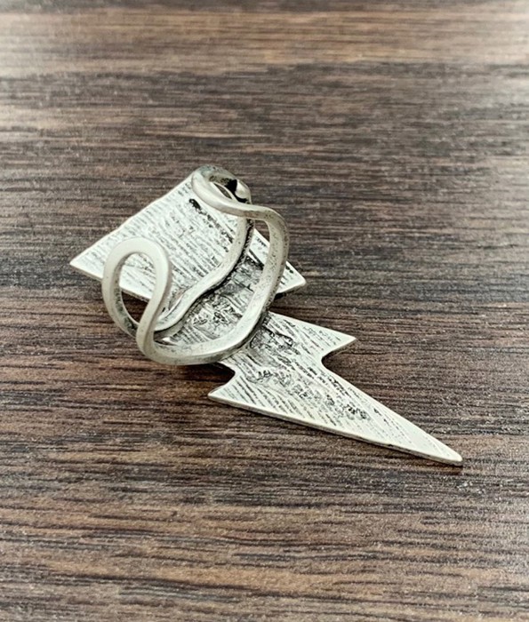 Navajo Lightning Bolt Turquoise Stone Cuff Ring