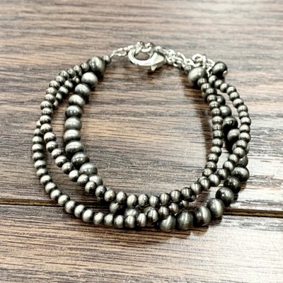 Triple Strand Navajo Bead Bracelet