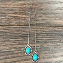  Turquoise Starburst Dangle Drop Earrings