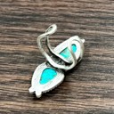  Navajo Turquoise Double Stone Cuff Ring