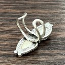  Navajo White Turquoise Double Stone Cuff Ring