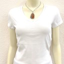  Beautiful Natural Stone Bezel Pendant Necklace