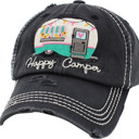  So Cute Happy Camper Distressed Hat