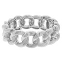  Chunky Curb Chain Stretch Bracelets - Silver & Gold