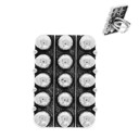  Western Bubble Rectangle Stretch Rings - Silver or Turquoise