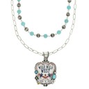  Wild West Beaded Chain Necklace