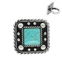  Western Bubble Square Stretch Ring