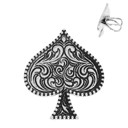  Western Ace of Spade Cuff Ring