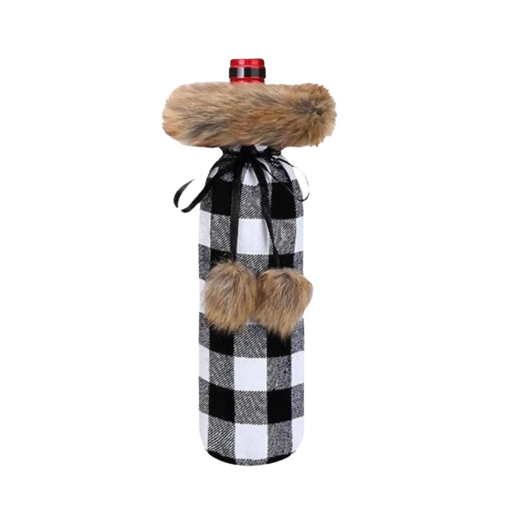 Sassy Holiday Fur Wine Liquor Bags - FREE SHIPPING