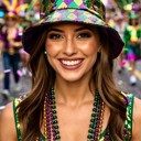  Mardi Gras Sequin Bucket Hat