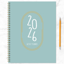  2026 Robin's Egg Large Weekly Monthly Planner