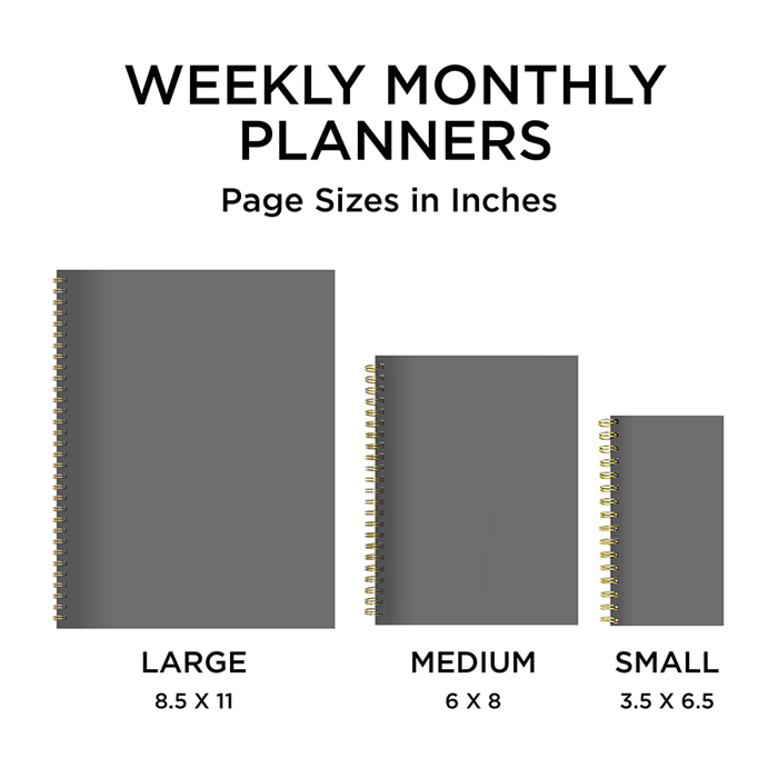 2026 Bonjour Book of Blooms Large Weekly Monthly Planner