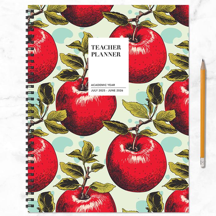 July 2025 - June 2026 Heirloom Apples Teacher and Home School Lesson Planning Book