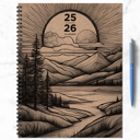  July 2025 - June 2026 Into the Wild Large Weekly Monthly Planner