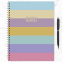  July 2025 - June 2026 Striped Down Large Weekly Monthly Planner