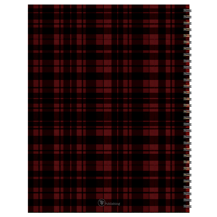 July 2025 - June 2026 Gwen Plaid Large Weekly Monthly Planner