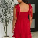  Acting Brand New Contrast Trim Crinkle Woven Dress