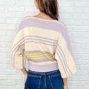  Barely Justified Striped Dolman Sleeve Top