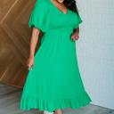  Catch a Cloud and Pin it Down Smocked Bodice Dress