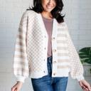 Small Check That Line Cardigan