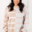  Exceptional Thought Striped Patchwork Sweater