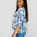 Small Frill Me With Sunshine in Ivory and Navy
