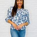  Frill Me With Sunshine in Ivory and Navy