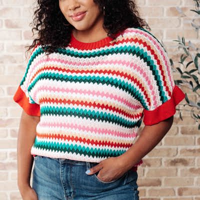 It's a Go Striped Knit Top