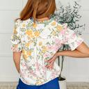  Less Concerned V-Neck Floral Blouse