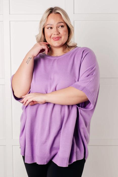 Lilac Whisper Dolman Sleeve Top 
