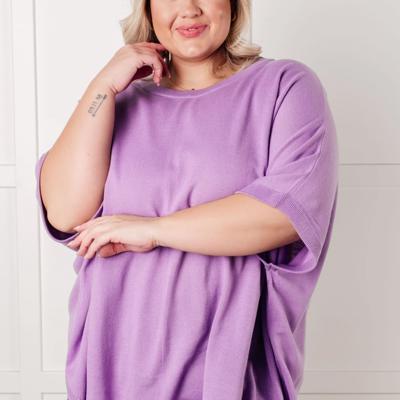 Lilac Whisper Dolman Sleeve Top 
