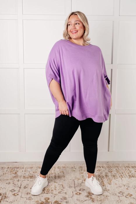 Lilac Whisper Dolman Sleeve Top 