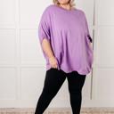 S-M Lilac Whisper Dolman Sleeve Top 