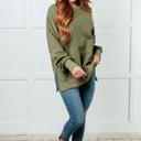 No Plain Jane Oversized Sweatshirt in Green