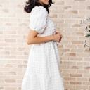  On Cloud Nine Bubble Midi Dress