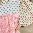 Small Outside Advantage Mixed Print Boho Blouse