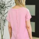  Parlour Picnic Color Block Knit Top in Pink
