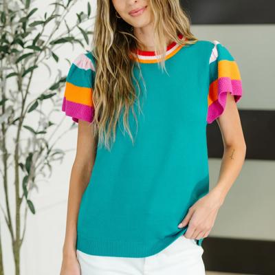 Perfect Playlist Color Block Sleeve Top